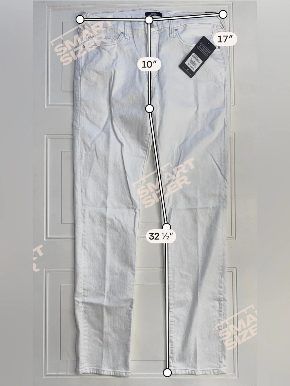 True Religion NWT Men’s Sz 33 Rocco Renegade White Relaxed Skinny Jeans